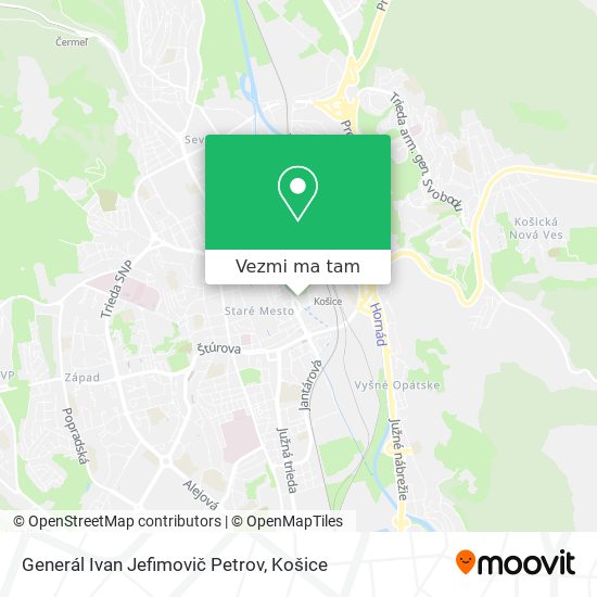 Generál Ivan Jefimovič Petrov mapa