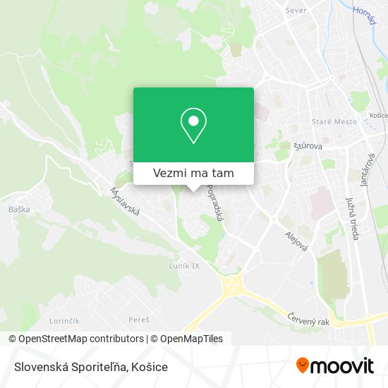 Slovenská Sporiteľňa mapa