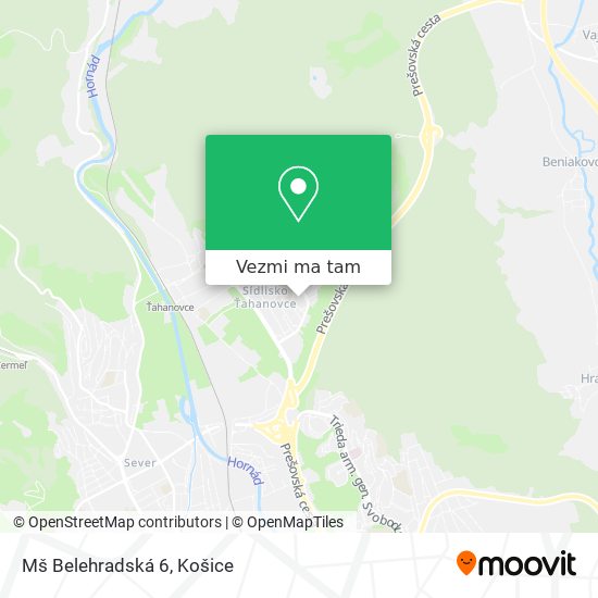 Mš Belehradská 6 mapa