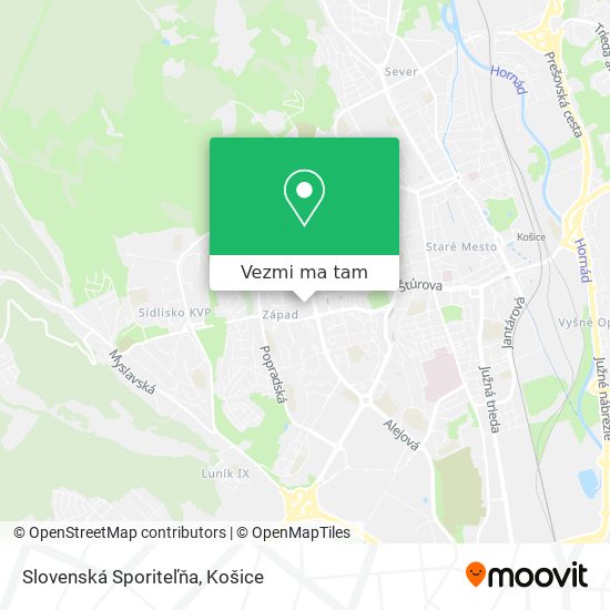 Slovenská Sporiteľňa mapa