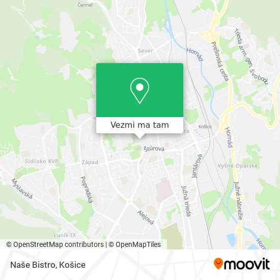 Naše Bistro mapa