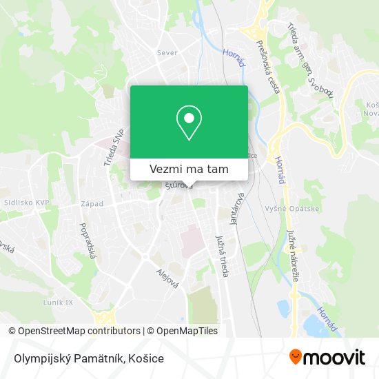 Olympijský Pamätník mapa