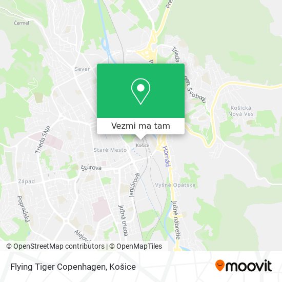 Flying Tiger Copenhagen mapa