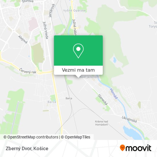 Zberný Dvor mapa