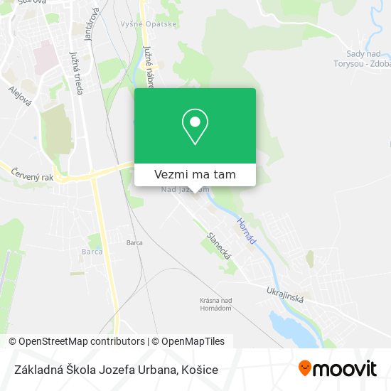 Základná Škola Jozefa Urbana mapa