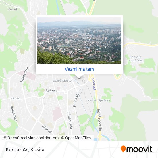 Košice, As mapa