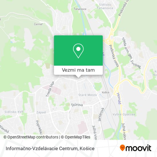 Informačno-Vzdelávacie Centrum mapa