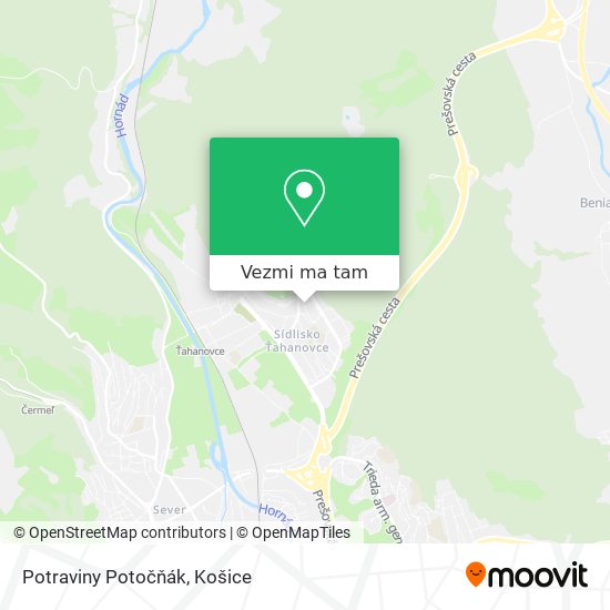 Potraviny Potočňák mapa