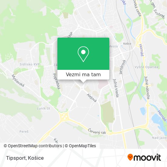 Tipsport mapa