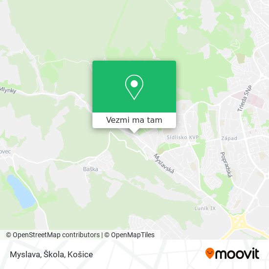 Myslava, Škola mapa