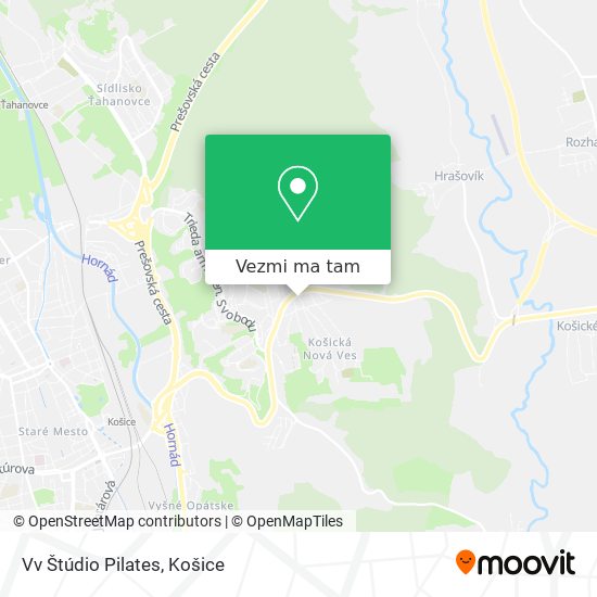 Vv Štúdio Pilates mapa