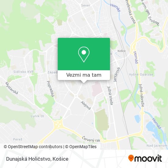 Dunajská Holičstvo mapa