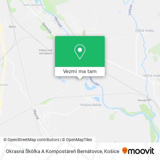 Okrasná Škôlka A Kompostáreň Bernátovce mapa