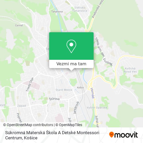 Súkromná Materská Škola A Detské Montessori Centrum mapa