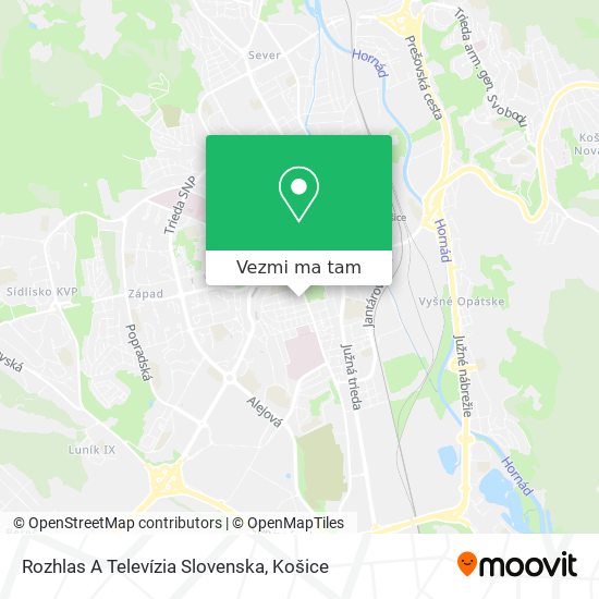 Rozhlas A Televízia Slovenska mapa