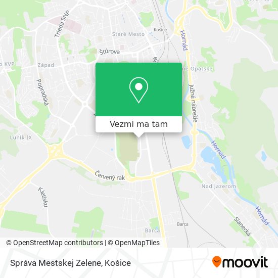 Správa Mestskej Zelene mapa