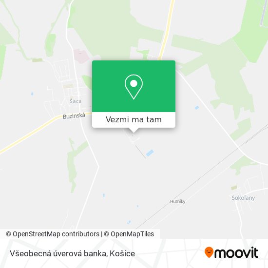 Všeobecná úverová banka mapa