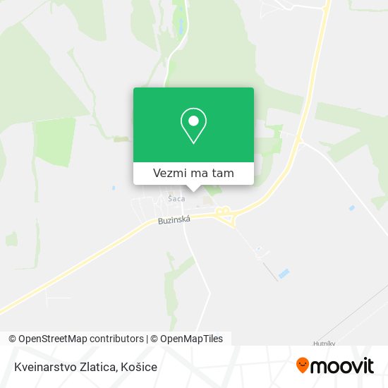 Kveinarstvo Zlatica mapa