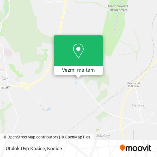 Útulok Uvp Košice mapa