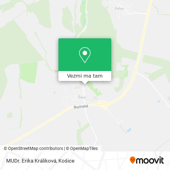 MUDr. Erika Králiková mapa