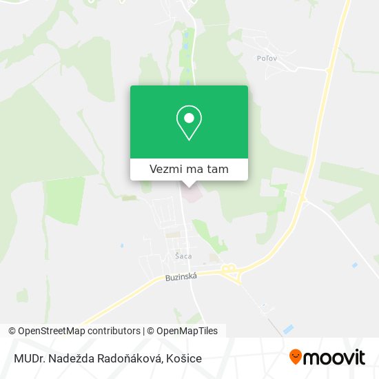 MUDr. Nadežda Radoňáková mapa