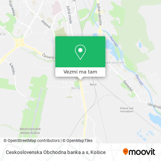 Ceskoslovenska Obchodna banka a s mapa