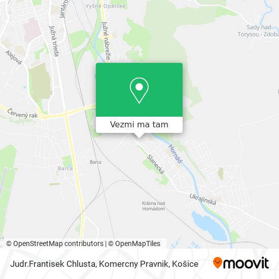 Judr.Frantisek Chlusta, Komercny Pravnik mapa