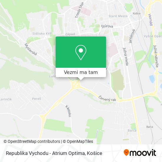 Republika Vychodu - Atrium Optima mapa