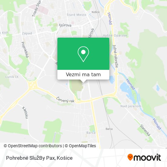 Pohrebné SlužBy Pax mapa