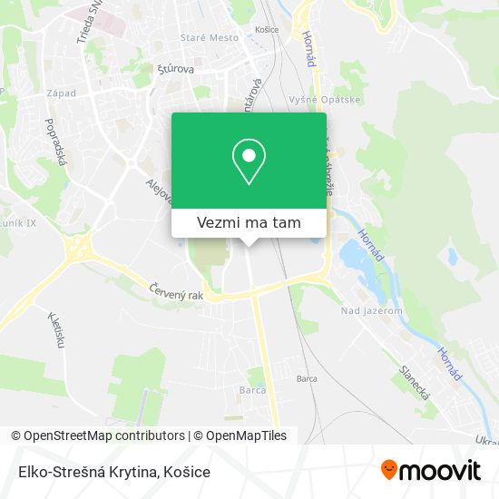 Elko-Strešná Krytina mapa