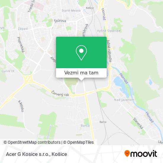 Acer G Kosice s.r.o. mapa