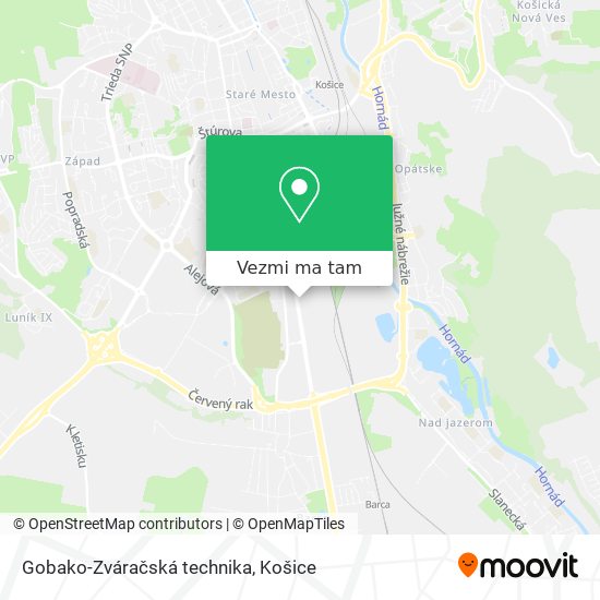 Gobako-Zváračská technika mapa