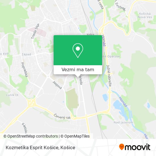 Kozmetika Esprit Košice mapa