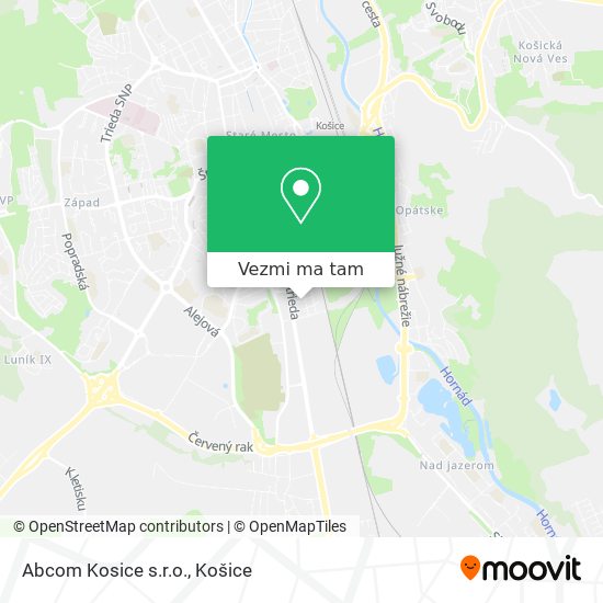 Abcom Kosice s.r.o. mapa