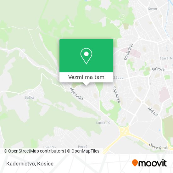 Kaderníctvo mapa