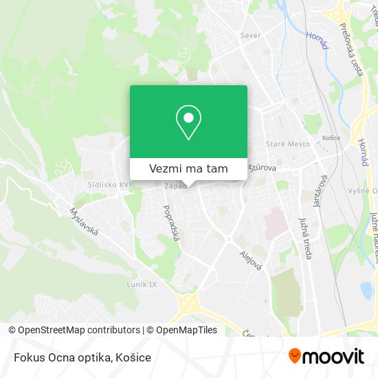 Fokus Ocna optika mapa