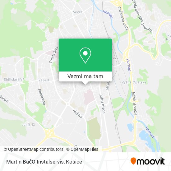 Martin BačO Instalservis mapa