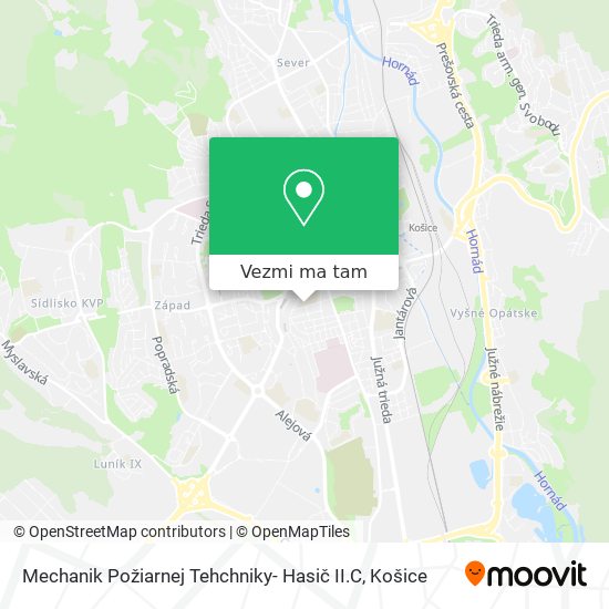 Mechanik Požiarnej Tehchniky- Hasič II.C mapa