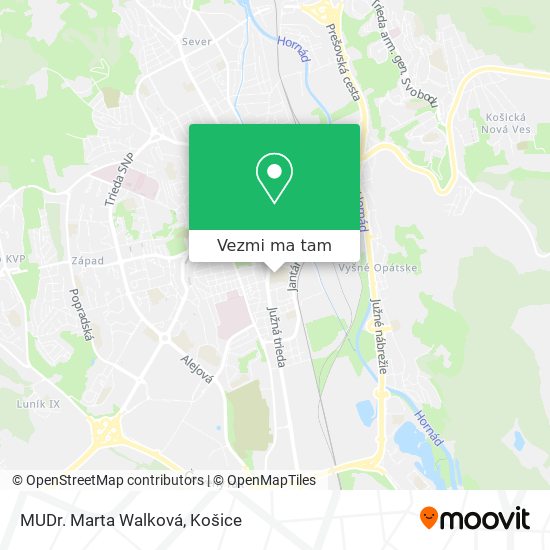 MUDr. Marta Walková mapa