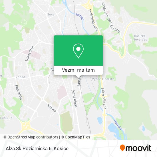 Alza.Sk Poziarnicka 6 mapa