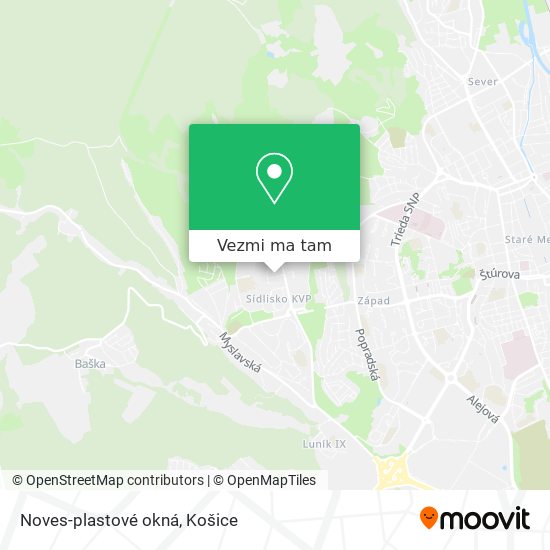 Noves-plastové okná mapa