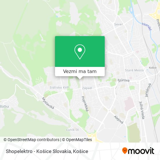 Shopelektro - Košice Slovakia mapa