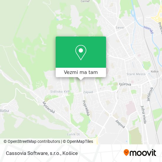 Cassovia Software, s.r.o. mapa