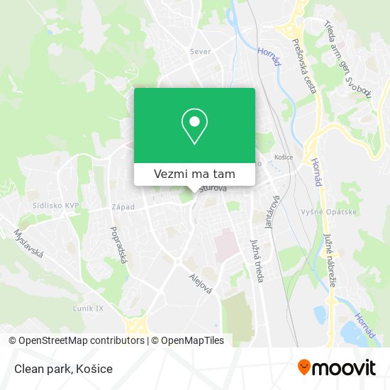 Clean park mapa