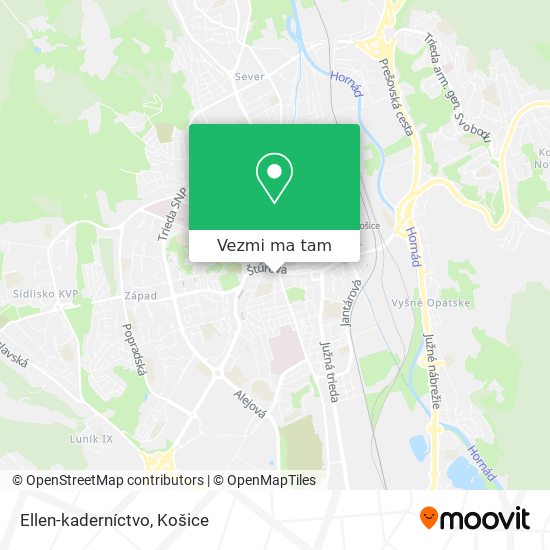 Ellen-kaderníctvo mapa