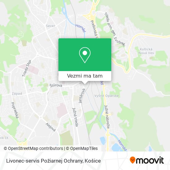 Livonec-servis Požiarnej Ochrany mapa