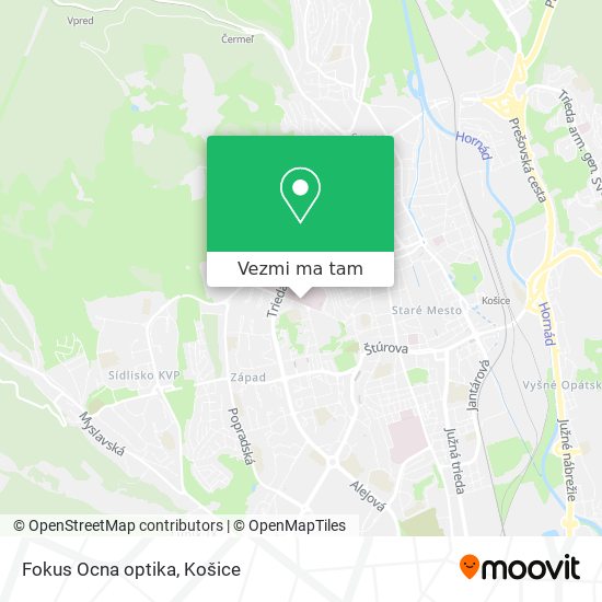 Fokus Ocna optika mapa