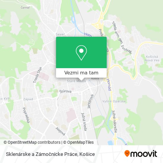 Sklenárske a Zámočnícke Práce mapa