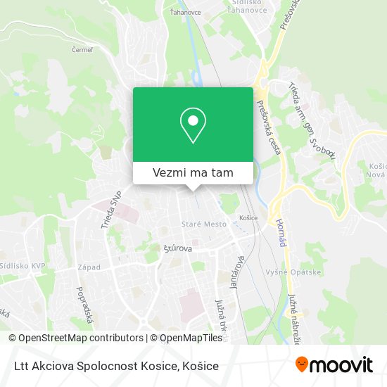 Ltt Akciova Spolocnost Kosice mapa