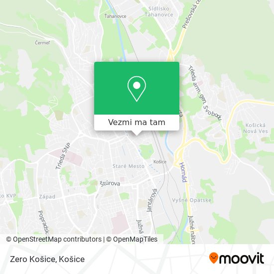 Zero Košice mapa